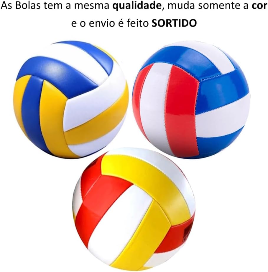 Bola De Vôlei Infantil Recreação Aprendizagem Para Quadra Areia Praia 67cm