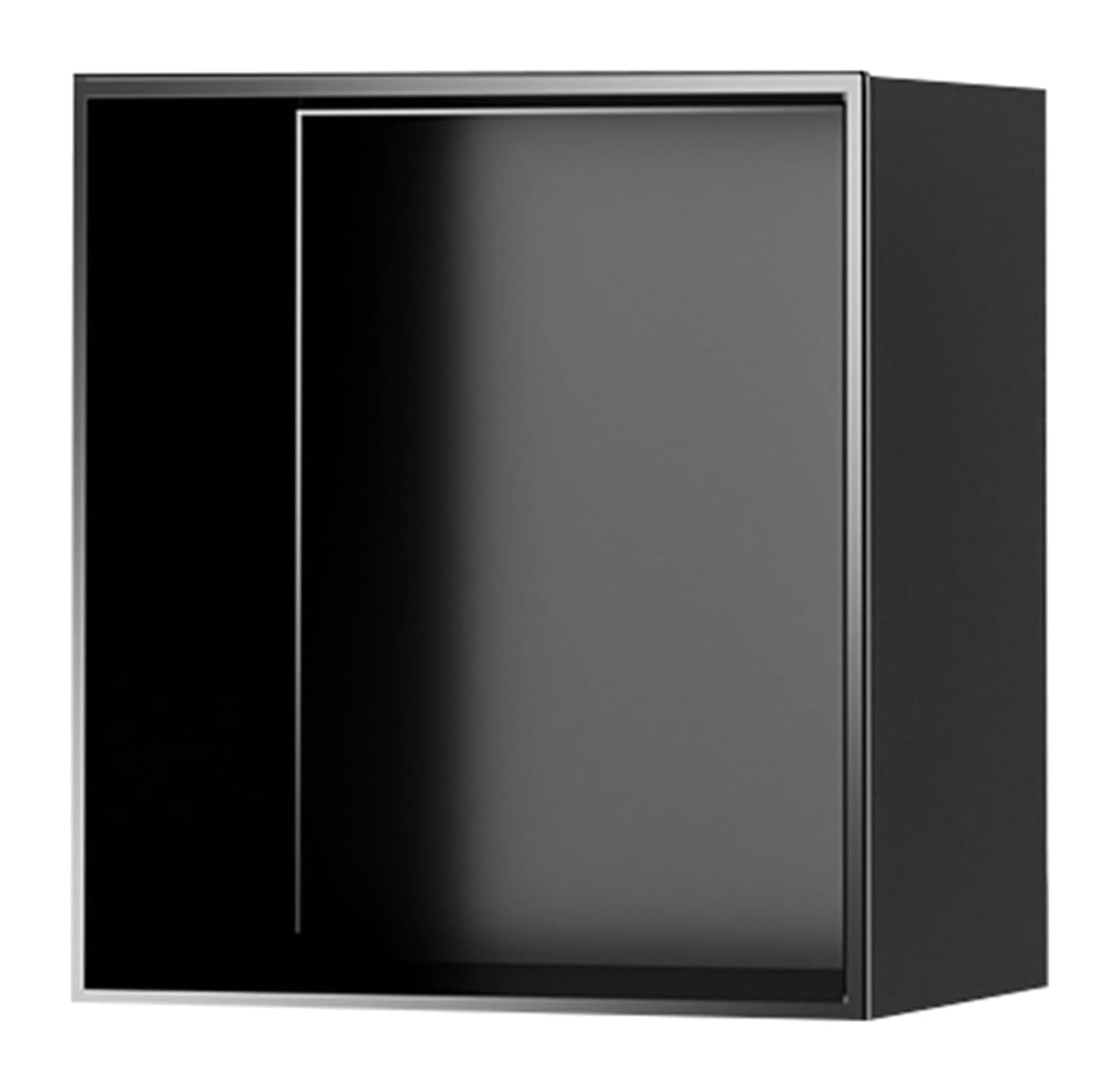Niche de douche en acier inoxydable contre la rouille étagère noire monobloc étanche