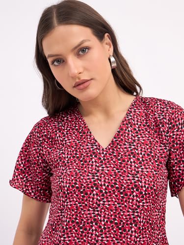 Image of SheWill Women's Embroidered Cotton Blend Ethnic & Western Top