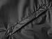 Hooded Rain Ponchos Outdoor Waterproof Raincoat Jacket for Adults with Zipper (Black)