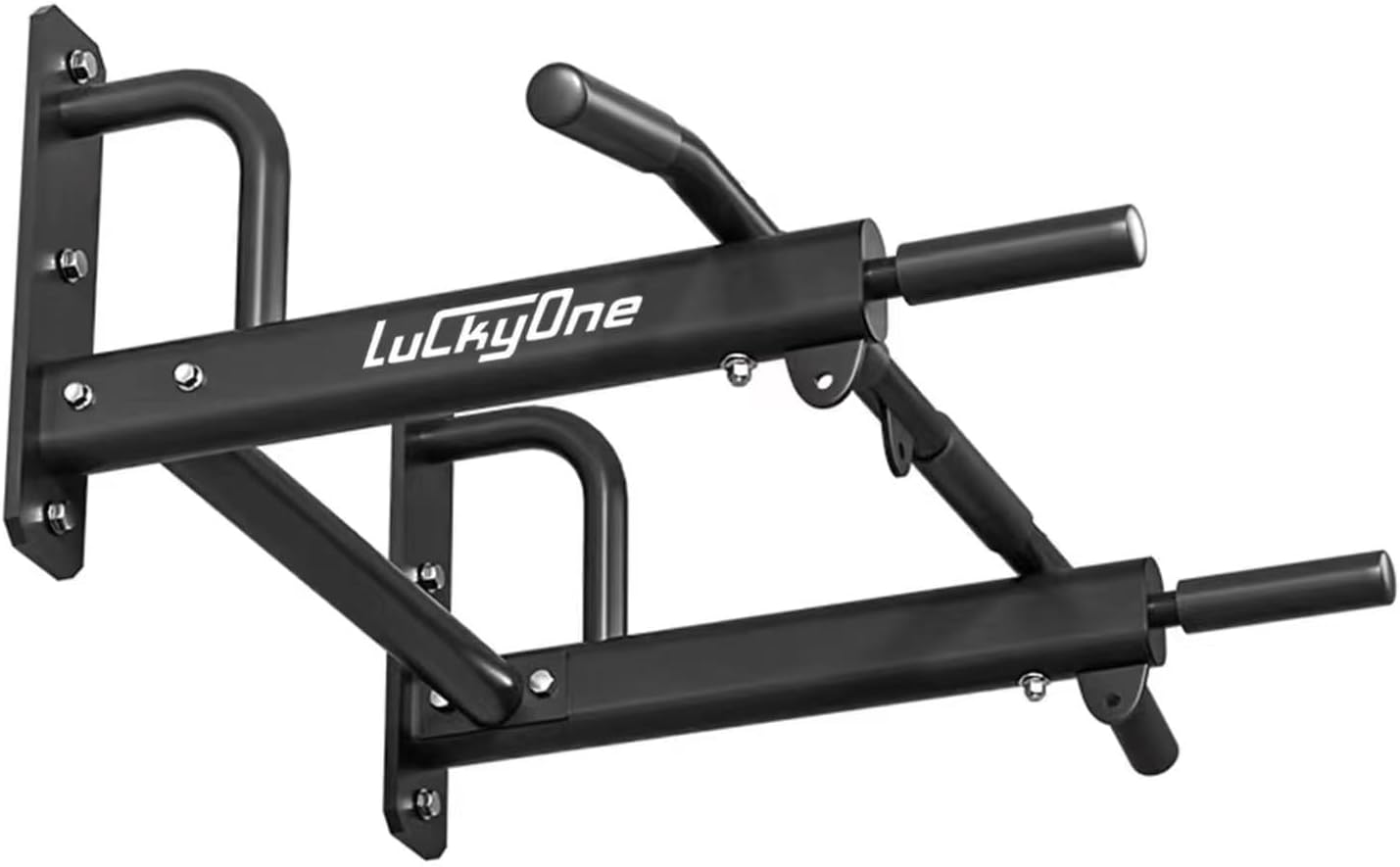 Wall Mount Pull Up Bar, Heavy Duty Steel Joist Mount Chin Up Bar, Pull-Up Bar With Wood Mount and Wall Mount Screws