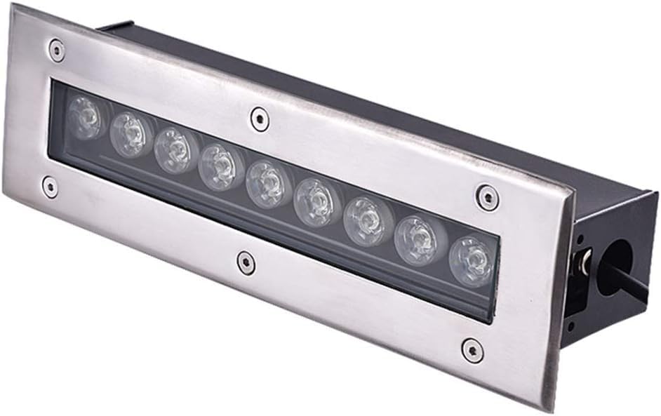 Lumière souterraine LED rectangulaire 9W blanc chaud pour sol
