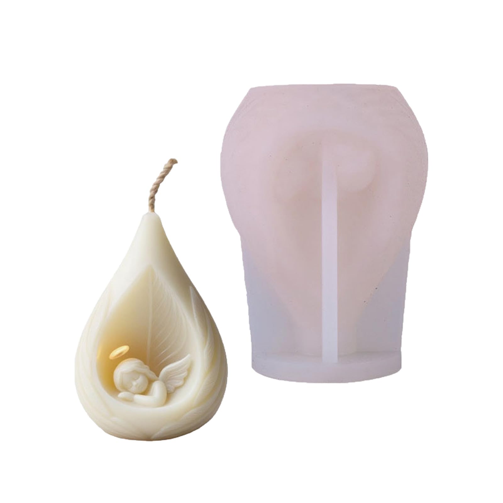 Tsophreniq Silicone Sleep Angelic for Crafting Safe Artistic Home Decor Making Angelic Shaped Soap and Craft with Artistic Styles