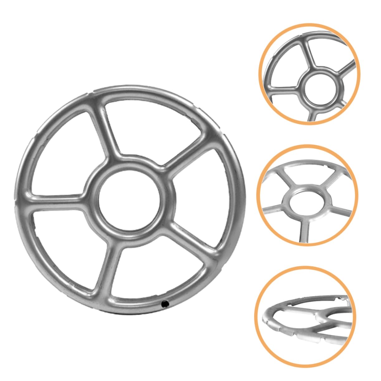 JDJUBOA Deep Fryers Non-slip Gas Stove Rack Sturdy Pot Auxiliary Rack for Coffee Pot Easy to Clean and Carry Compatible Stoves