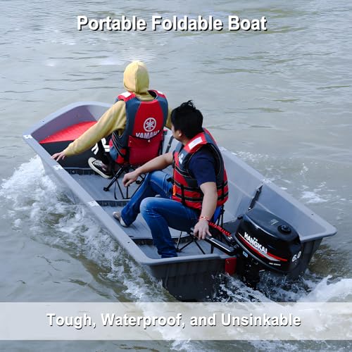 image for LECARDIO Folding Fishing Kayak - Portable Modular Fishing Boat for 1-2