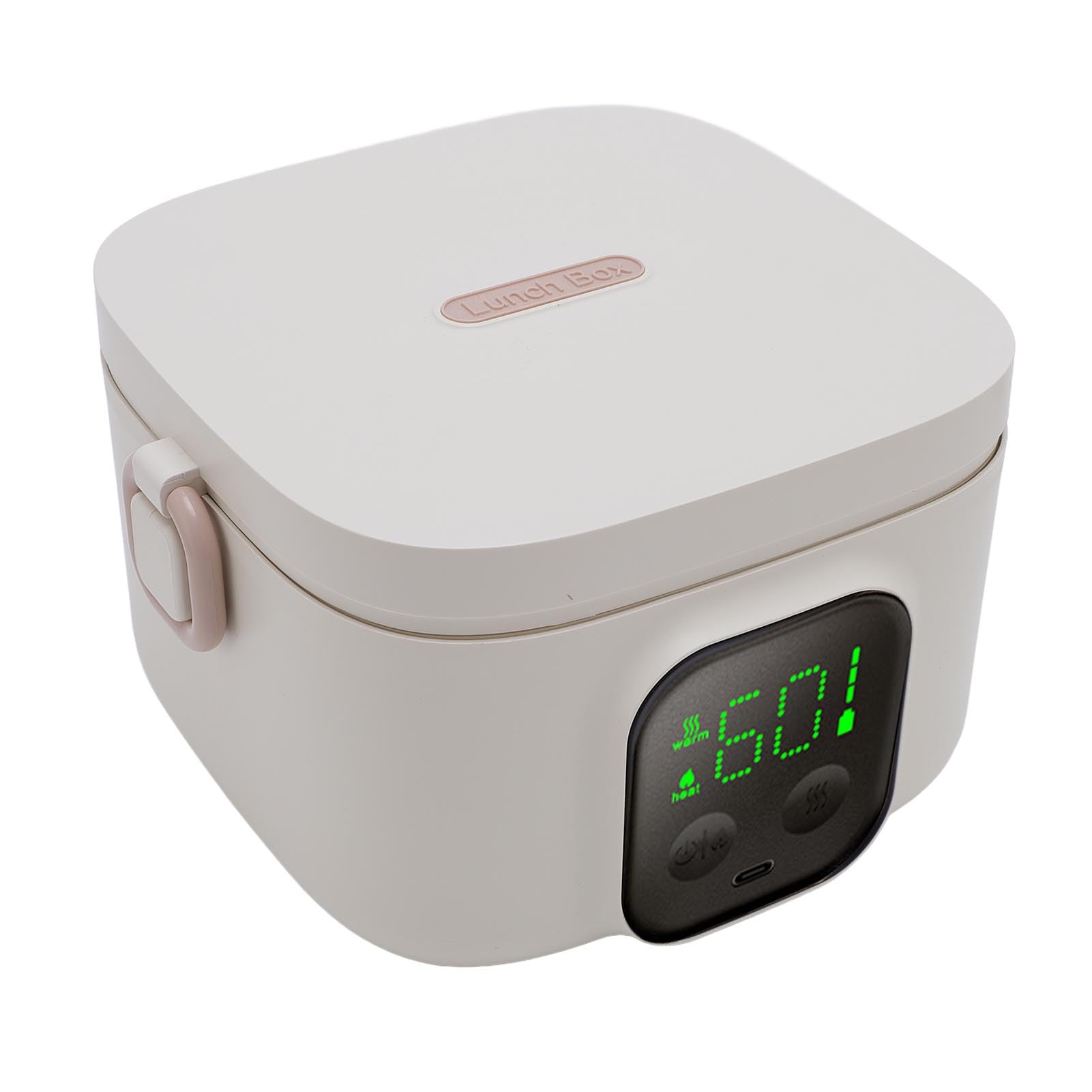 Lonchera Eléctrica Inalámbrica, Capacidad de 500 Ml, Calentador de Alimentos Autocefoniéndose Recargables para Niños, Lonchera con Calefacción a Prueba de Fugas para Viajes, Al