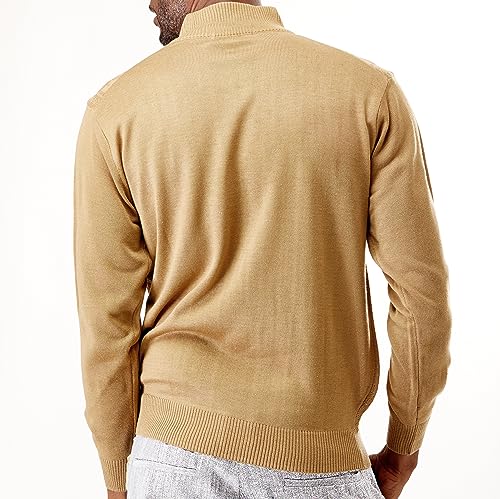 STACY ADAMS Men's Sweater, Vertical Neo Chain Front Design2