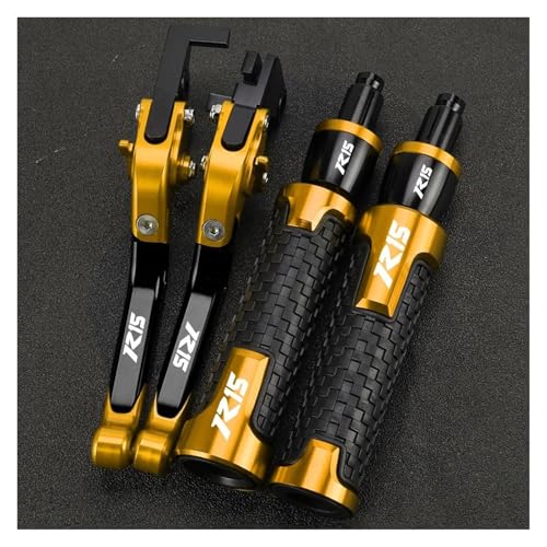 ���]�Ԃ̃n���h���o�[�G���h ���}�nYZF R15M R15 V4�I�[�g�o�C�N���b�`���o�[�u���[�L���o�[�Z�b�g���߉\�Ȑ܂肽���݃n���h���o�[�ɍœK(Gold)