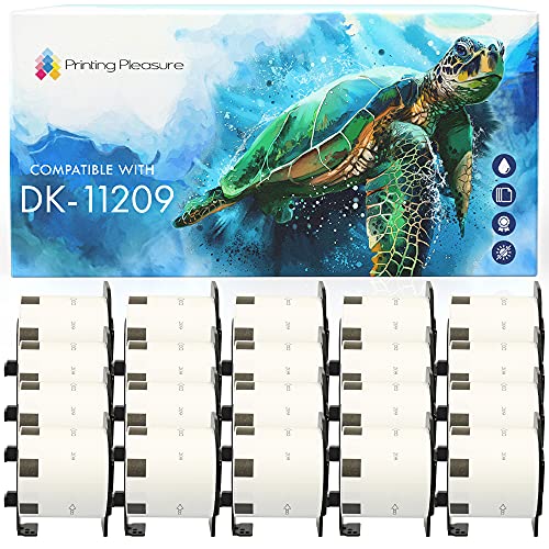 20x Compatible DK-11209 29mm x 62mm Etiquetas de dirección (800 Etiquetas por Rollo) para Brother P-Touch QL-500 550 570 700 710W 720NW 800 810W 820NWB 1050 1060N 1100 1110NWB, alta capacidad adhesiva