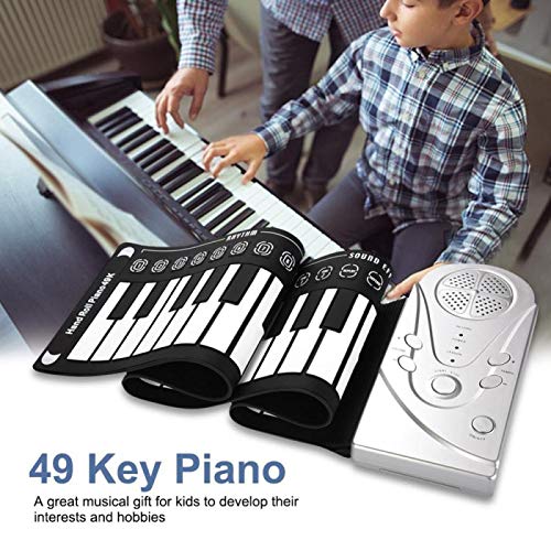 DSHGDJF Clavier numérique Flexible Portable à 49 Touches Piano Silicone Roll Up Piano Clavier électronique Pliant - Les Beatles, Paul McCartney, John Lennon, RIngo Starr, George Harrison DSHGDJF Clavier numérique Flexible Portable à 49 Touches Piano Silicone Roll Up Piano Clavier électronique Pliant – Image 7