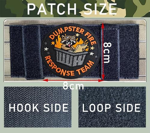 Lot de 2 écussons brodés pour l'équipe de réponse au feu - Emblème - Écussons tactiques à crochet et boucle pour chemises, pantalons, chapeaux, sacs à dos, vêtements, vestes, sacs, casquettes de – vue 2