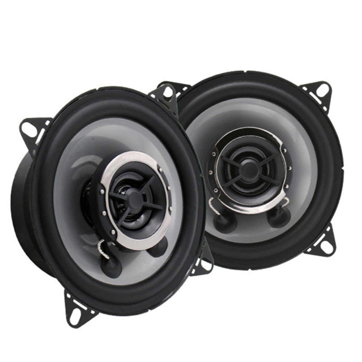 2 Piezas Altavoz Coaxial 150 de 4 Pulgadas, Doble Cono para Coche