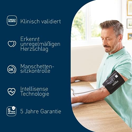 OMRON X3 Comfort - Automatski tlakomjer za nadlakticu | Good' Stiftung Warentest 09/20, klinički potvrđen | također za dijabetičare i trudnice | 22-42cm Intelli Wrap manžeta - sigurna za upotrebu