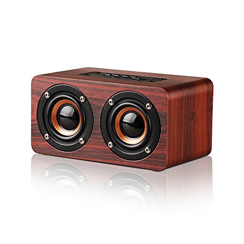 Altavoz Bluetooth Portatiles 10W,Altavoz Inalambricos, Teléfono manos libres / Tarjeta TF / Entrada AUX, soporte para PC,TV, Smartphones como iPhone,Samsung, iPad, MP3 / MP4 (Rojo)