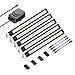 Produktbild ledscom.de LED Unterbau-Leuchte SIRIS schwarz matt, Eckmontage, flach, 30cm, je 368lm, warm-weiß, 5er Set
