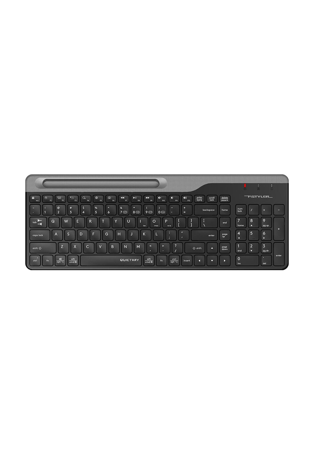A4tech A4 Tech FBK25 (Q) Türkçe FN-Multimedya Bluetooth & 2.4Ghz Nano Kablosuz Klavye, Siyah