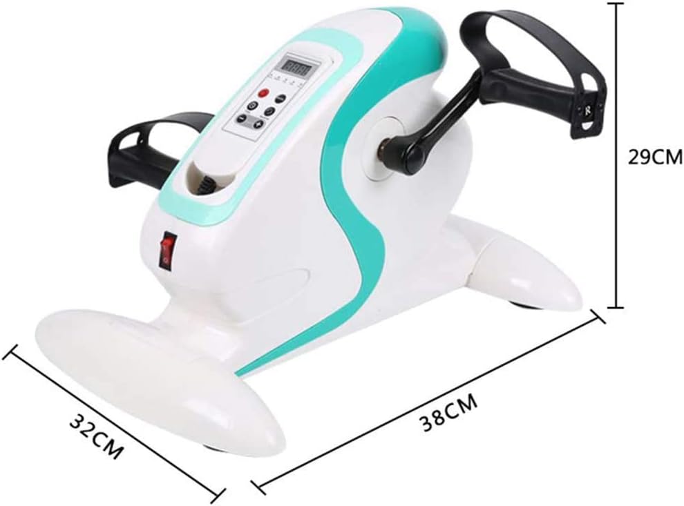 Under Desk Exercise Bike Pedal Exerciser Mini Arm and Leg Exercise Cycle Bike with LCD Display, Home Hemiplegia Rehabilitation Training Bike Machine