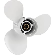 OULEME Stainless Steel Boat Propeller, 10 1/4 x 16, 11 1/8 x 13, 11 3/8 x 12, 11 5/8 x 11,for Yamaha Outboard 40/48/50/55/60 HP Motors, 13 Tooth Spline, 3-Blade, RH