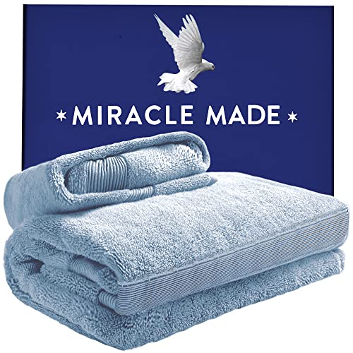 Experience Miracle Comfort with Sky Blue Bath and Shower Towel