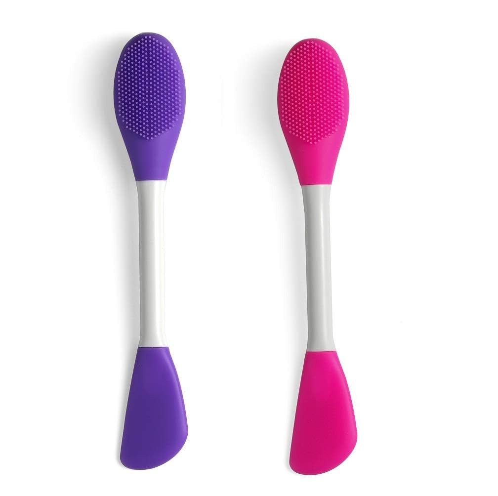 Silicone Brushes,Double-Ended Silicone Face Mask Brush,Facial Cleansing Brush, Premium Soft Facial Masks Other Skin Care Applicator Tool for Cream, Body Lotion,Moisturizer