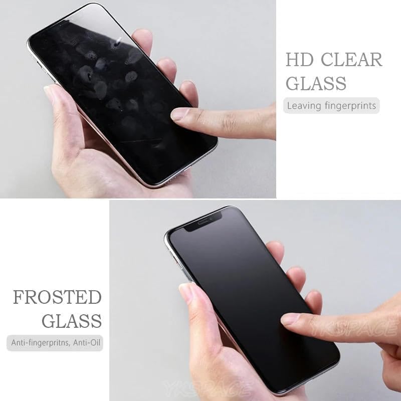 Image of Pack 1- Matte Screen Glass Protector Compatible with Vivo V70 | Vivo V70 Elite 5G Matte Tempered Glass Edge to Edge [Anti-FingerPrint | Anti-Glare | Camera Cutout] - installation Kit