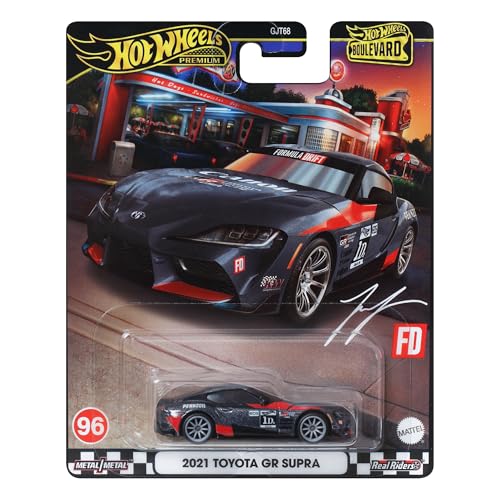 Modelo de Coche Toyota GR Supra 2021 - Die Cast Escala 1:64 - Longitud 7 cm - HRT56 - Serie Boulevard 96