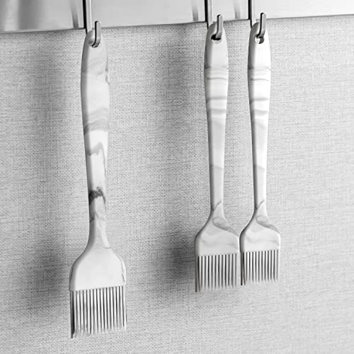 Fivetas 1.97"X9.84"Heat Resistant Food Grade Silicone Pastry Brush Basting Brush For Cooking,Bbq,Meat,Desserts.kitchen Brush For Sauce Butter Oil.stainless Steel Core Handle.bpa Free. Marbling. #TOP4