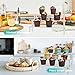 Acrylic Display Risers,Clear Shelf 3 Tier Cupcake Display Stand Steps for Food Desserts Stand Perfume Organizer Funko POP Collections，Small Mini Display Stand for Organizer and Decoration(12x8x6Inch)