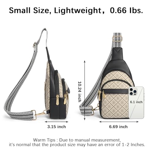 BOSTANTEN Small Sling Bag for Women Crossbody Bags Fanny Pack Chest Bag for Travel
