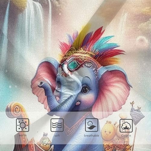 Cotton Girls Underwear Toddler Whimsical Cute Blue Elephant Cute Panties Girl Funny Kids Briefs Undies 2t3