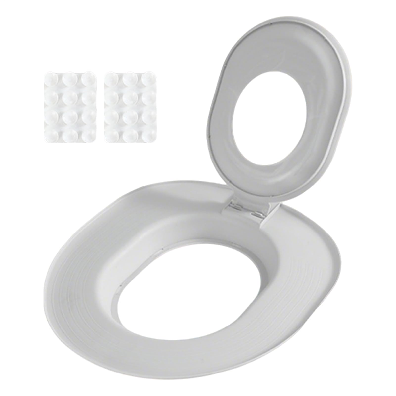 Kit di addestramento per il bagno dei gatti - Kit di addestramento per il sedile del WC dei gatti - Strumento sanitario con base non forata per gattino animale domestico