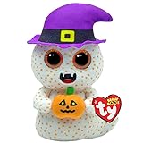 Ty Beanie Boo Flicker The Ghost with a Hat for Halloween 2025-6