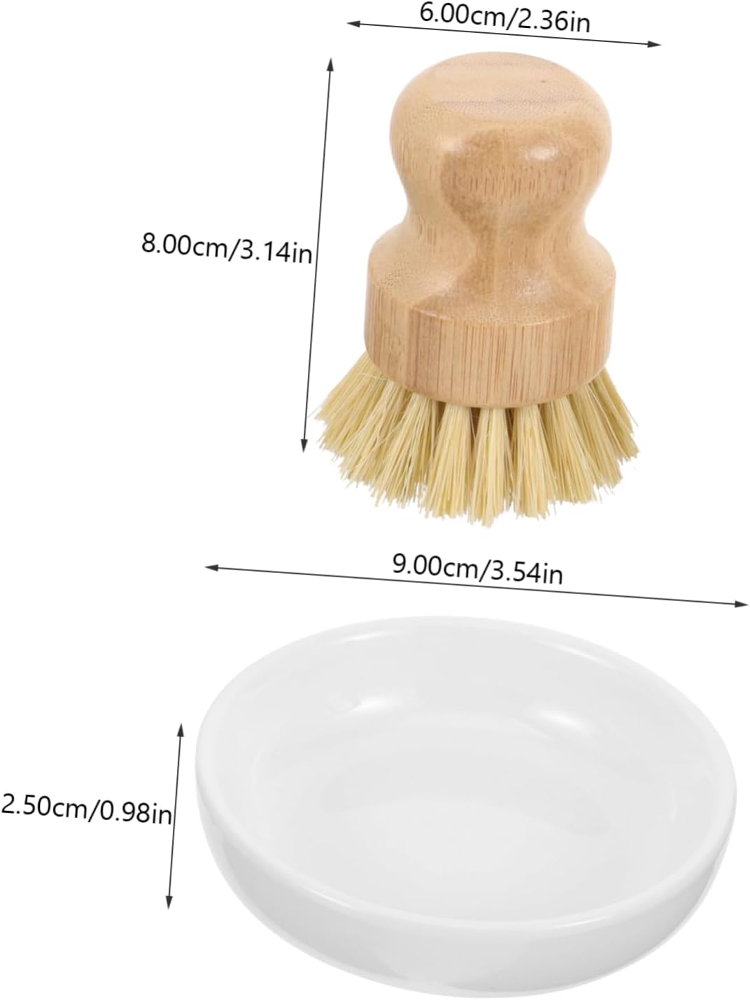1set and Palm Cleaning Brushes for Pots Pans and Dishes Versatile Kitchen Scrubber for Home Bathroom and Carpet Cleaning