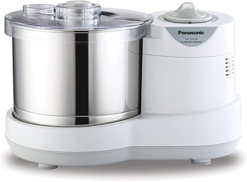 Panasonic MK-TSW200W - Molinillo de piedra súper húmedo de 2 litros con temporizador automático, 110 V