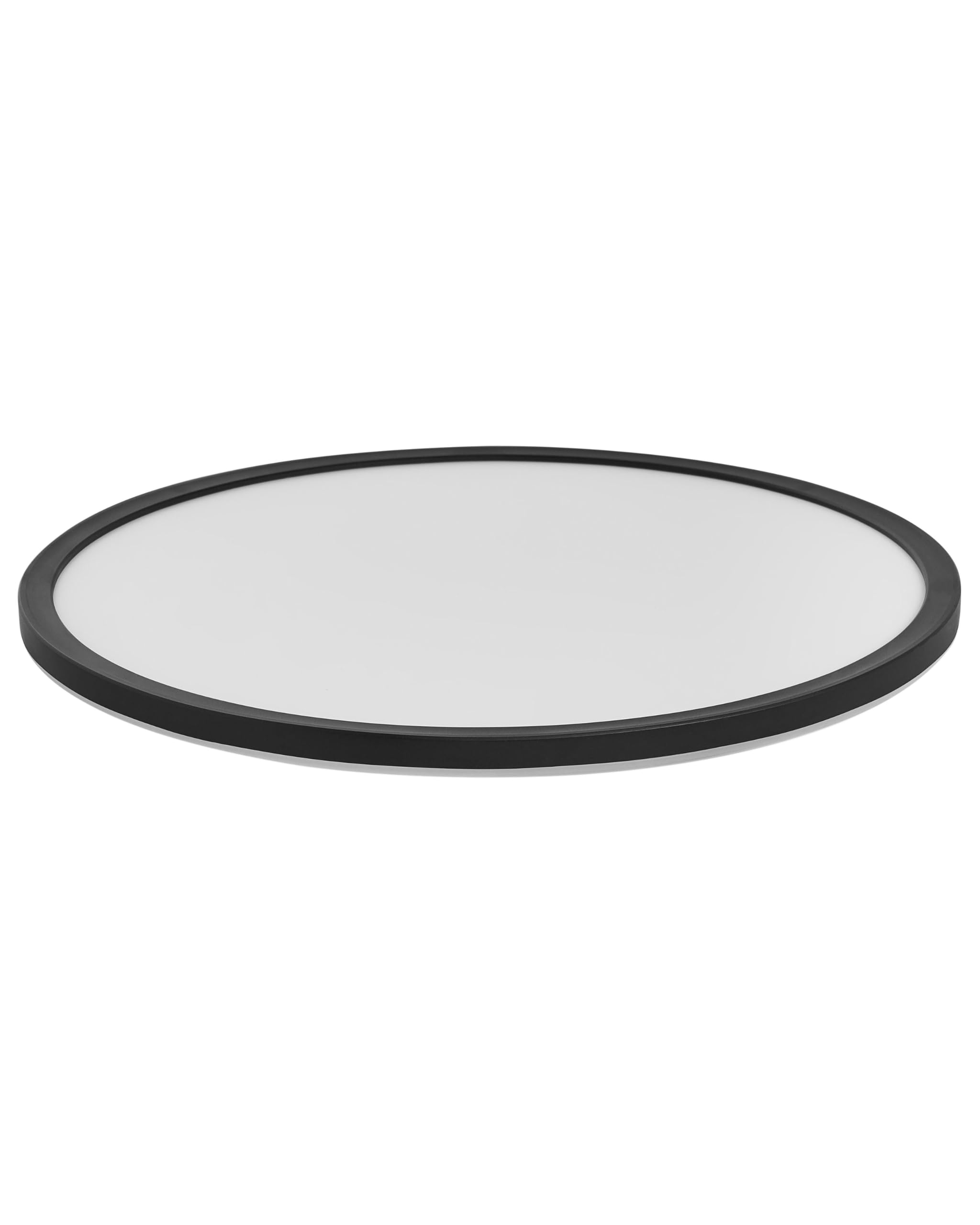 Lampa sufitowa płaska plafon okrągły LED panel nadytynkowy czarny Rivana