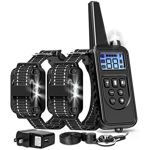 FunniPets Dog Training Collar, 2600ft Range Dog Shock Collar with Remote Waterproof Electronic
