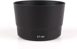Pixco ET-63 Bayonet Mount Lens Hood for Canon EF-S 55-250mm f/4-5.6 is STM Lens Camera Replacement(ET-63 Replacement)