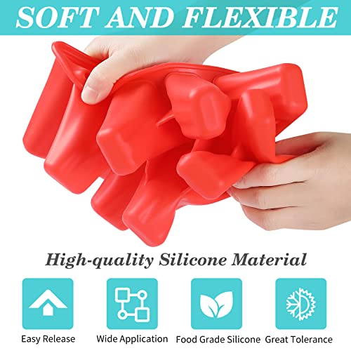 Kulenand SILICONE ICE POP MOLDS Bpa Free Popsicle Mold Reusable Easy Release Ice Pop Maker,Homemade Popsicle Mould thumb #4