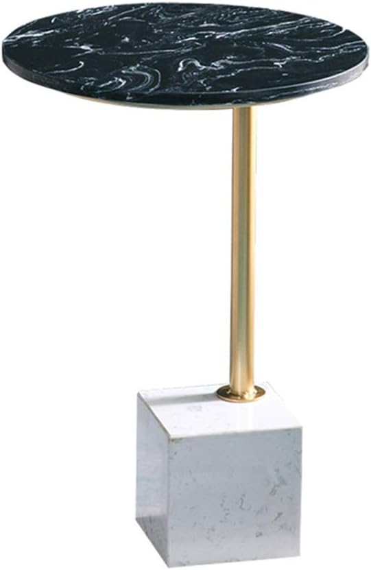 Side Table/End Table,Bar Marble Table Top Coffee Table Studio Lounge Cocktail Table Living Room Personality Small Space Nordic End Table