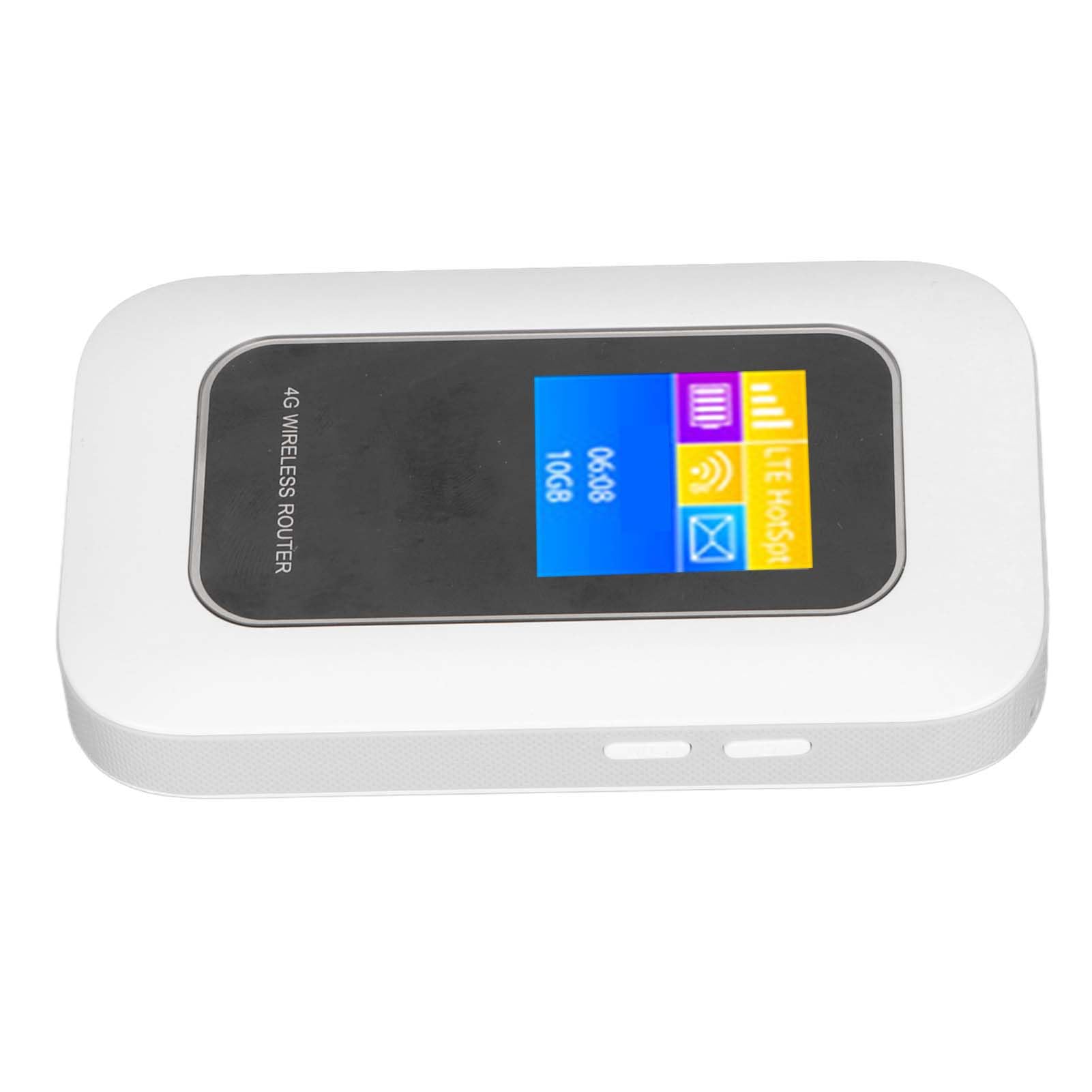KIMISS Portable 4G LTE Mobile WiFi Hotspot Router | Dispositivo WiFi de Viaje Desbloqueado con Ranura de Tarjeta SIM | Fit UK y EU Networks | Admite hasta 10 Usuarios