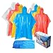 Ponchos for Women and Men – Rain Ponchos for Adults and Kids – Family Pack in 4 Colors – Yellow – Red – Blue - Clear