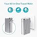 ROMOSS 10000mAh 2-in-1 Power Bank and Wall Charger, Dual USB Portable Charger with Foldable AC Wall Plug External Battery Packs Compatible Smartphone and Android Device (Grey)
