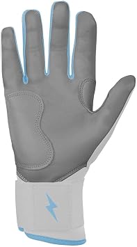BRUCE BOLT Chrome Series Long Cuff Batting Gloves - Multiple Colors - Adult & Youth Sizes