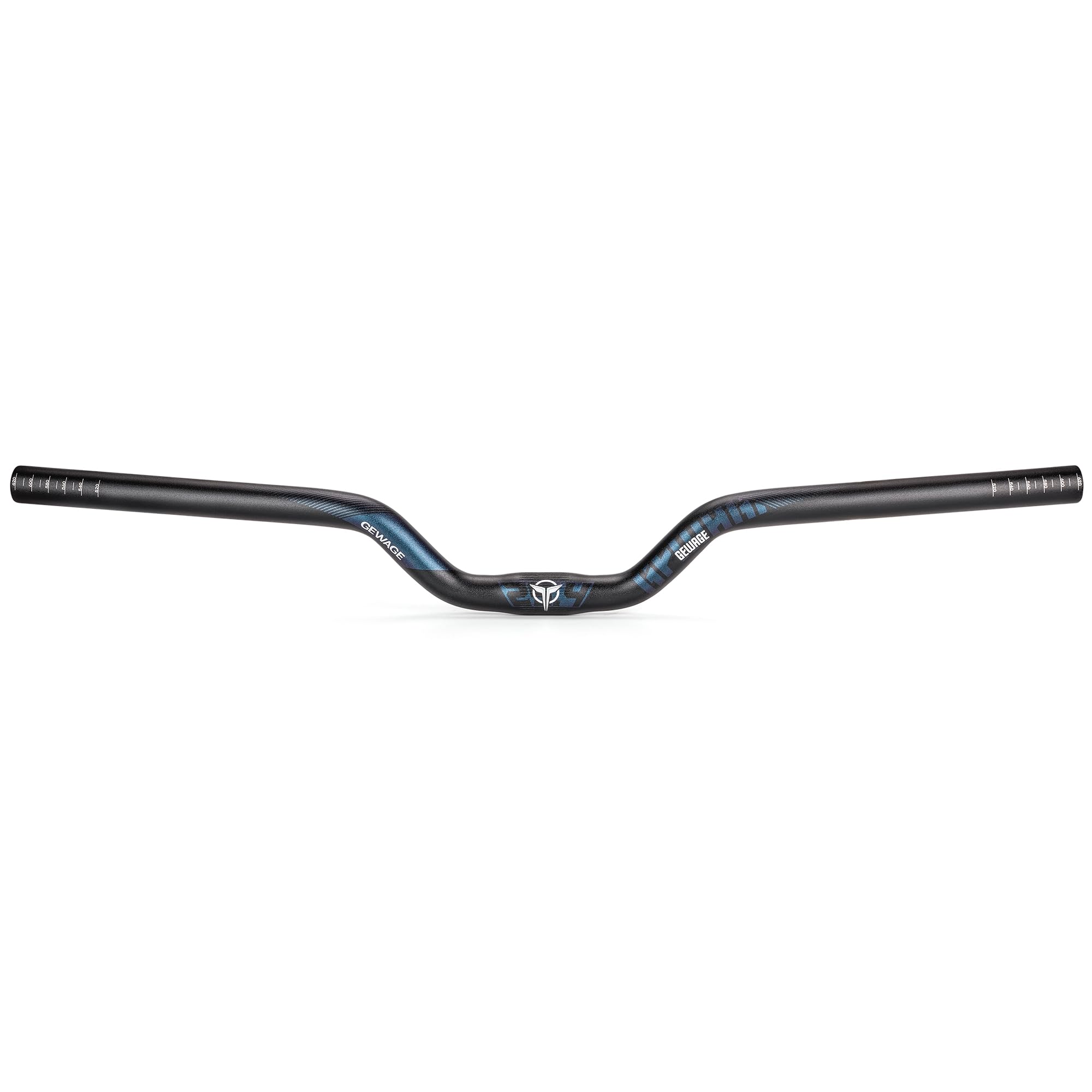 GEWAGE 25,4 mm Fahrradlenker – 620mm Riser-Lenker aus 6061 Aluminiumlegierung, 30/50 /70/90/120mm Rise, 12° Backsweep, Mountainbike Lenker für MTB, Dirtbike & Hybrid (50mm Rise(Bu))