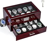 ANWBROAD 20 Compartimentos Caja para Relojes Relojero Organizador Hombre Con...