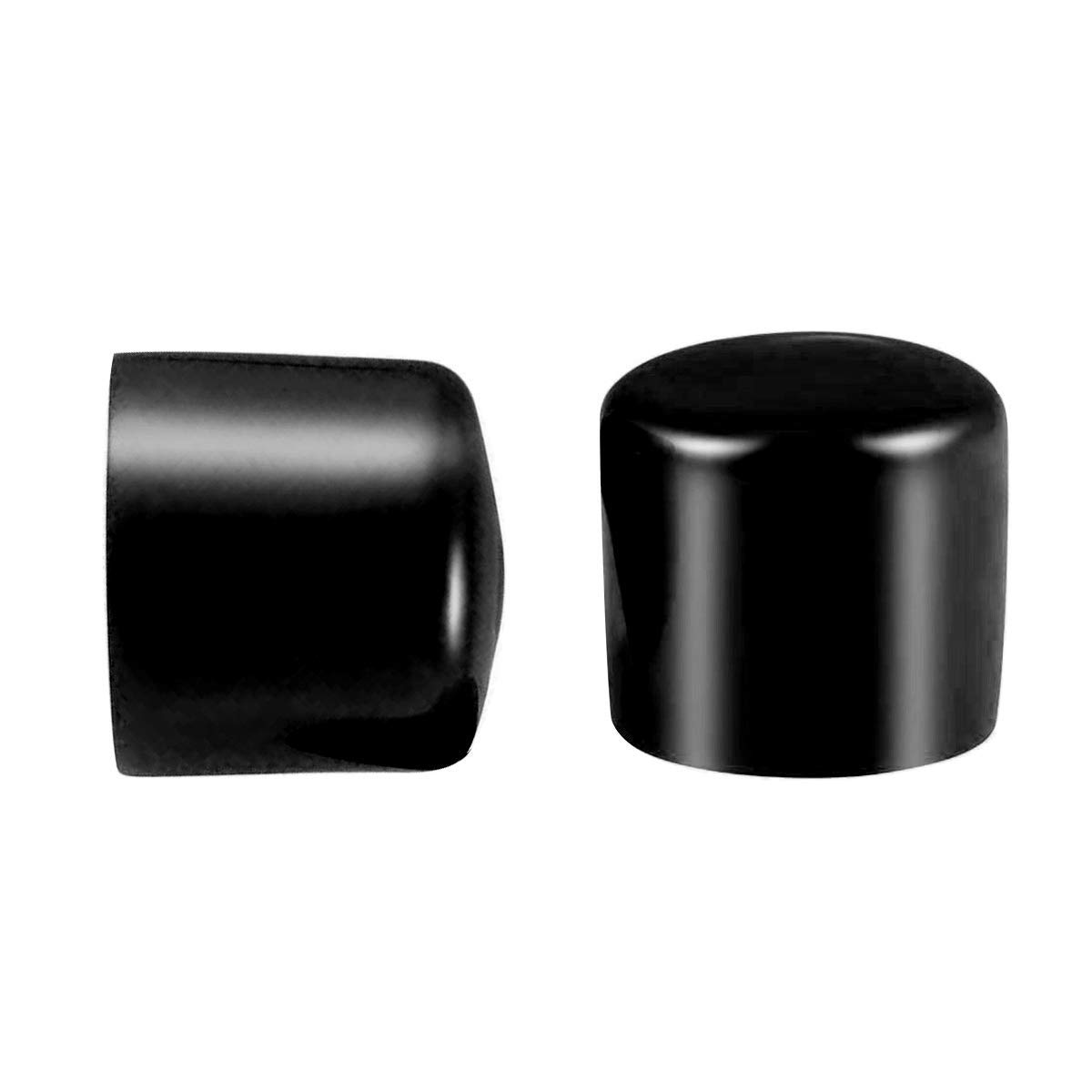 100 Pcs Screw Thread Protectors, PVC Rubber Round Tube Bolt Cap Plastic End Cap Cover Thread Protectors Black, Inner Dia 36mm โ image 1