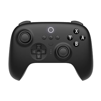 8BitDo Ultimate Bluetooth Controller with Charging Dock, Wireless Pro Controller with Hall Effect Sensing Joystick, Compatible with Switch, Windows and Steam Deck (Black)