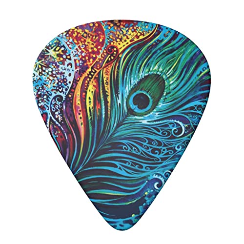 Ensemble de 6 médiators de guitare paon coloré pour guitare acoustique, guitare électrique, basse, ukulélé – fin, moyen… - Les Beatles, Paul McCartney, John Lennon, RIngo Starr, George Harrison Ensemble de 6 médiators de guitare paon coloré pour guitare acoustique, guitare électrique, basse, ukulélé - fin, moyen… – Image 4