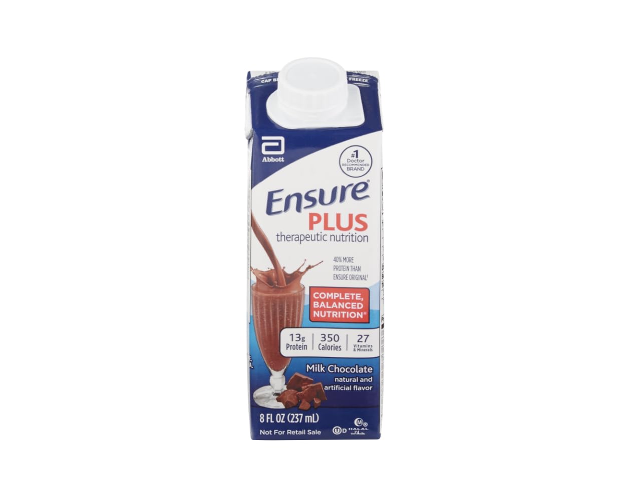 Ensure Original Nutrition Milk Chocolate Meal Replacement Shake, 8 Fl Oz (24 Ct)