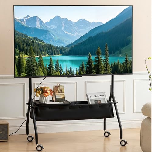 Soporte móvil para TV, con ruedas bloqueables, para pantallas 40-75" miniatura 1
